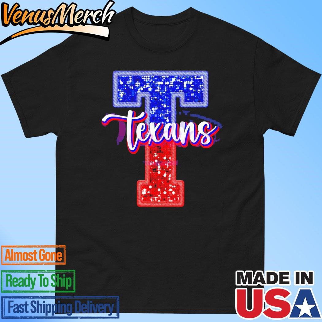 Official Houston Texans Football Glitter Texans Logo shirt