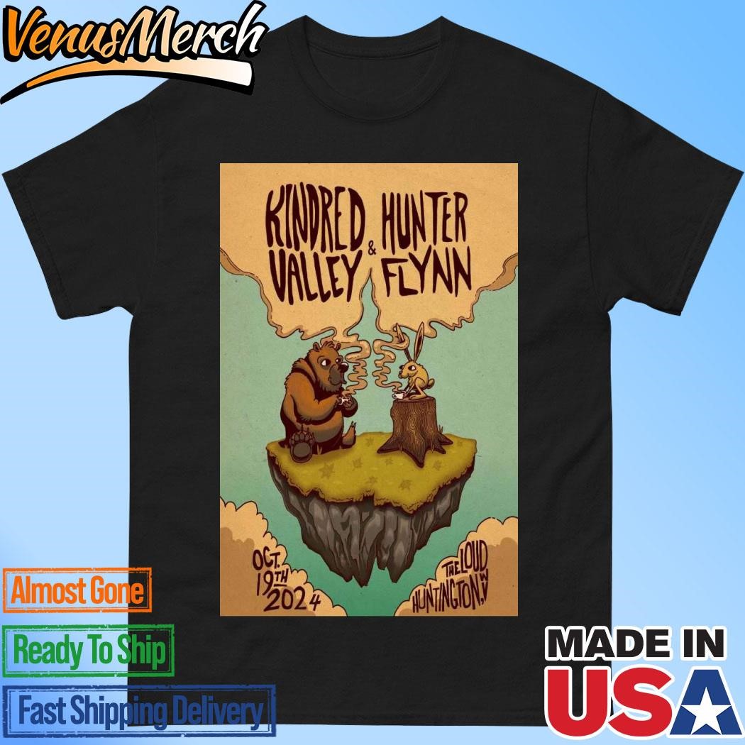 Official Hunter Flynn & Kindred Valley Oct 19 2024 At The Lounge In Huntington WV Poster Shirt