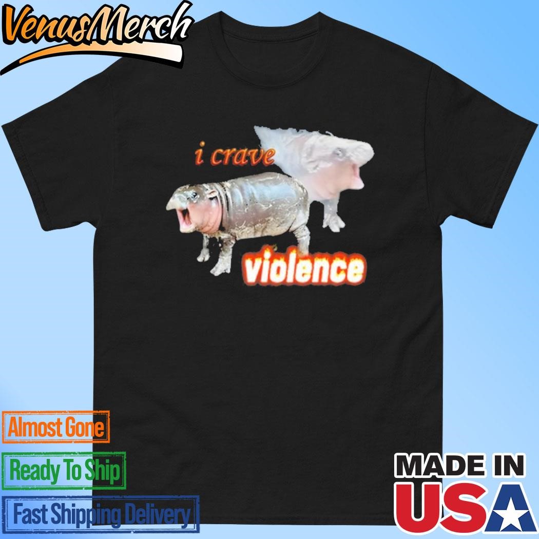 Official I Crave Violence Moo Deng T-Shirt