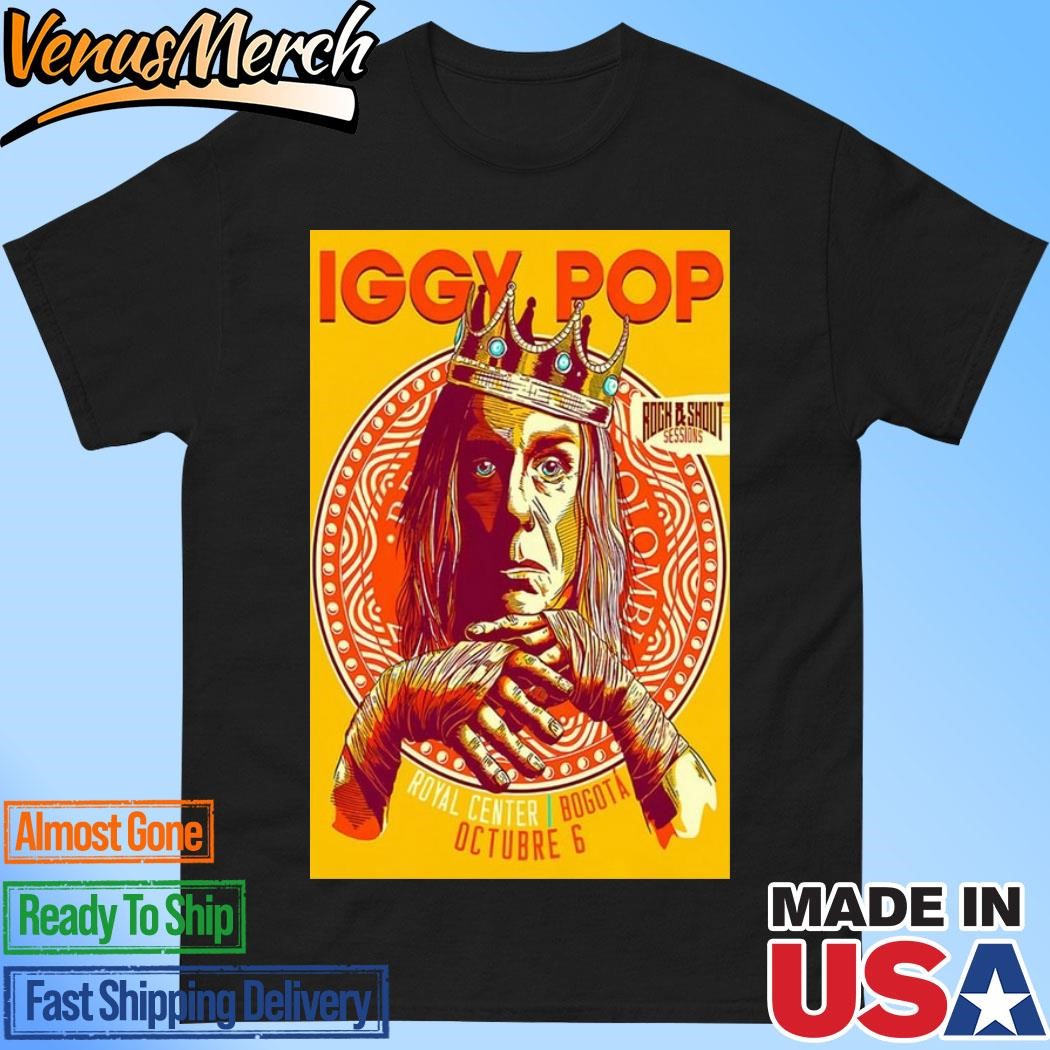 Official Iggy Pop Royal Center October 6th, 2024 Limited Poster Shirt