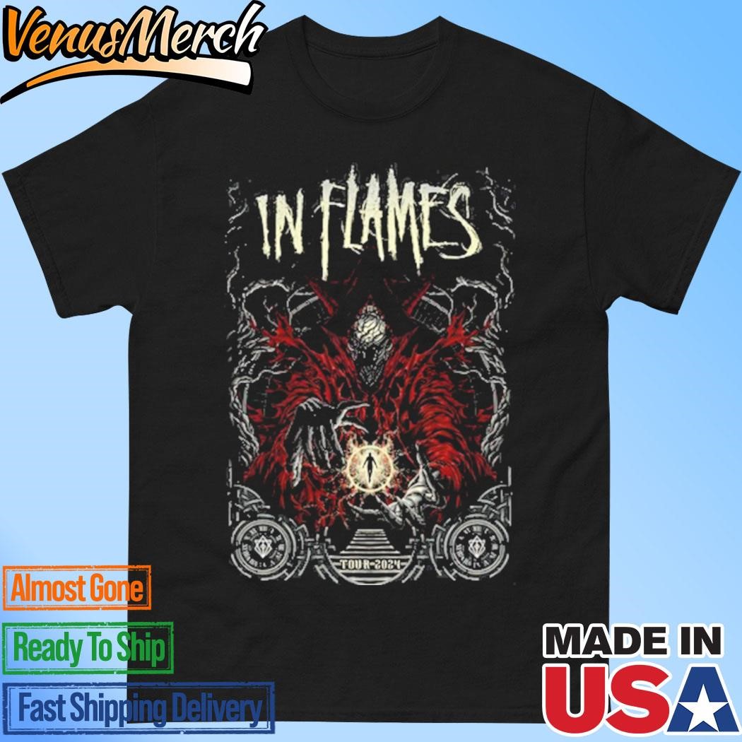 Official In Flames Timehold Tour 2024 Shirt