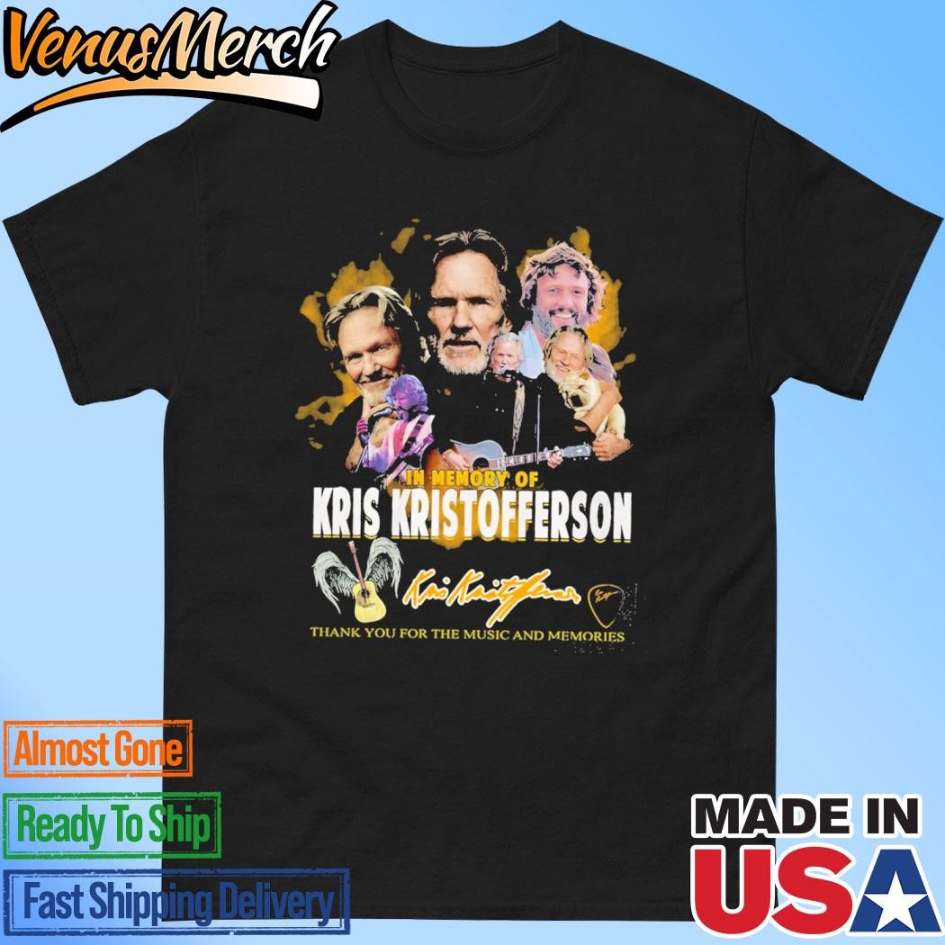 Official In Memory Of Kris Kristofferson Signature Thank You For The Music And Memories Unisex T-Shirt