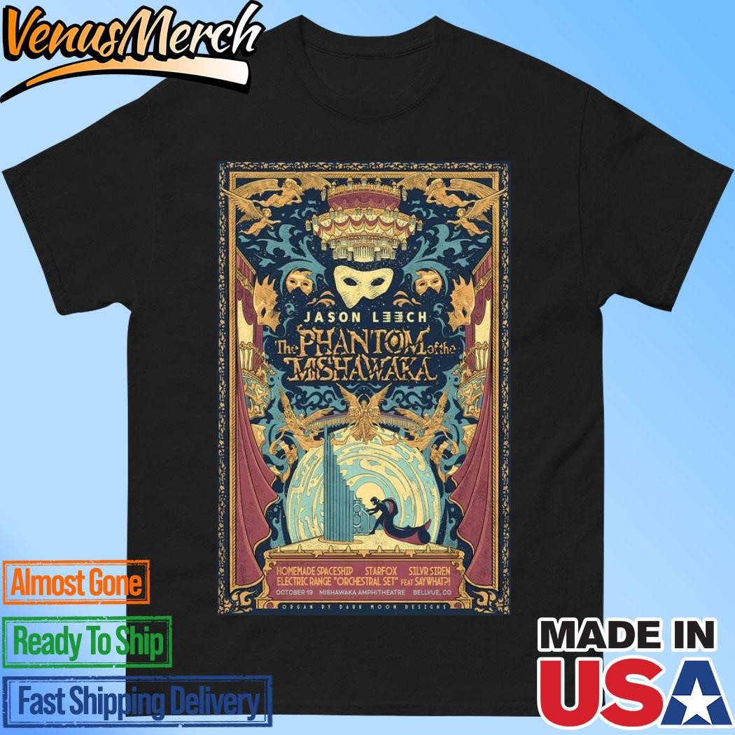 Official Jason Leech October 19 2024 Mishawaka Amphitheatre Bellvue, CO Tour Poster Shirt