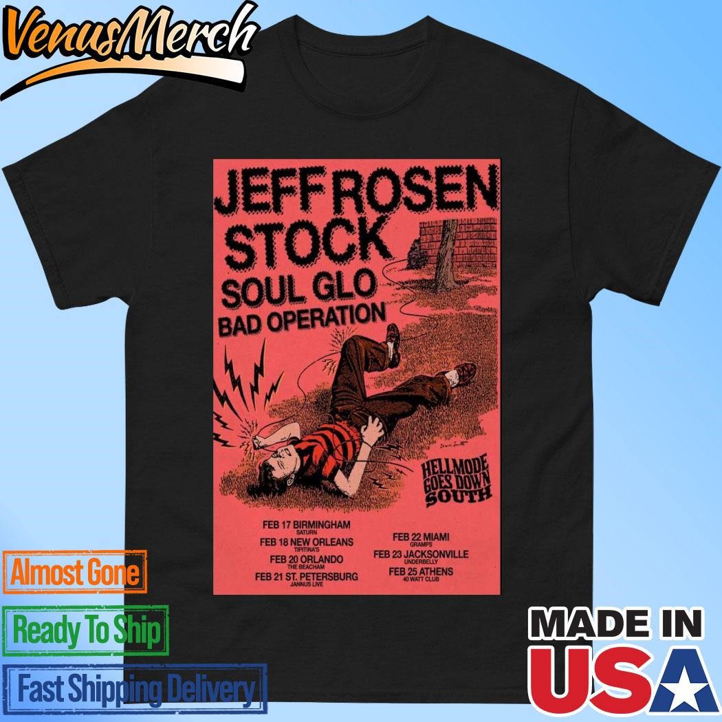 Official Jeff Rosenstock February 2025 Hellmode Tour Limited Poster Shirt