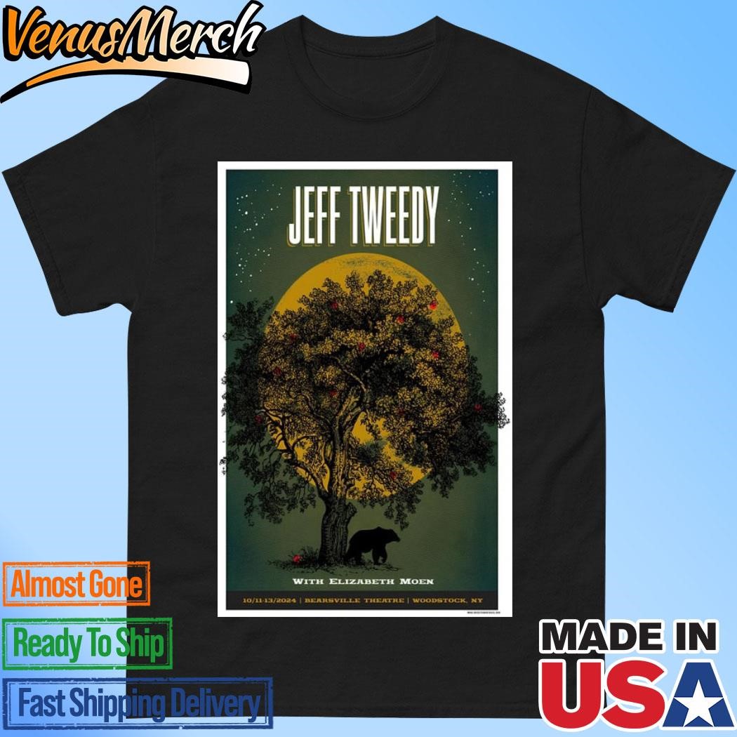 Official Jeff Tweedy Bearsville Theater Woodstock, NY Oct 11, 2024 Show Poster Shirt