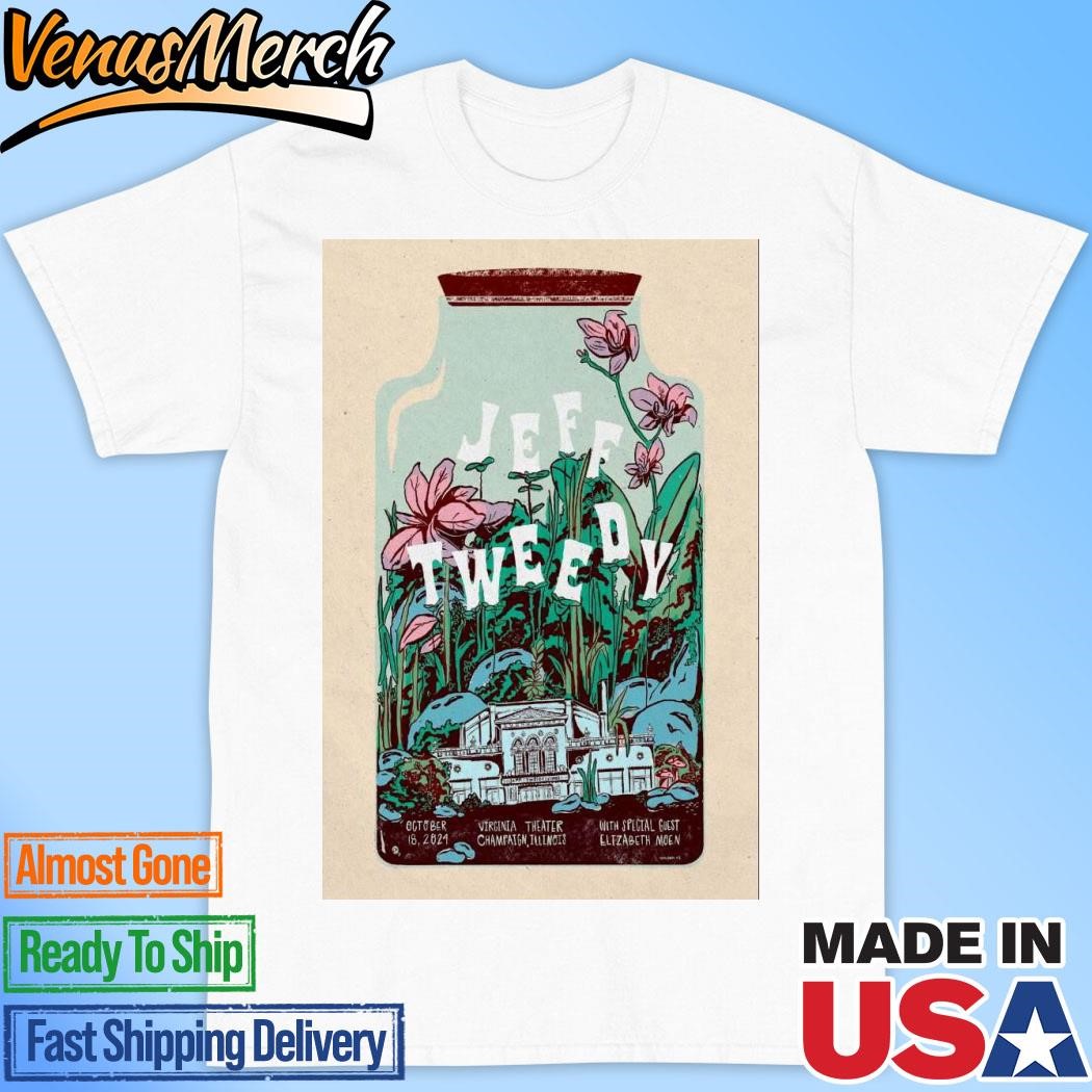 Official Jeff Tweedy Tour Champaign, IL 2024 Poster Shirt