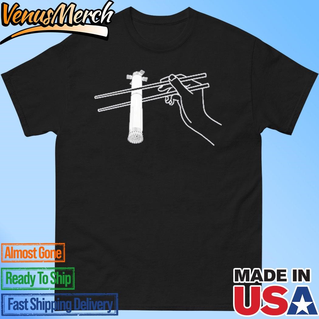 Official Joe Tegtmeyer Spacex Super Heavy Starship Booster Chopsticks Science Space Shirt