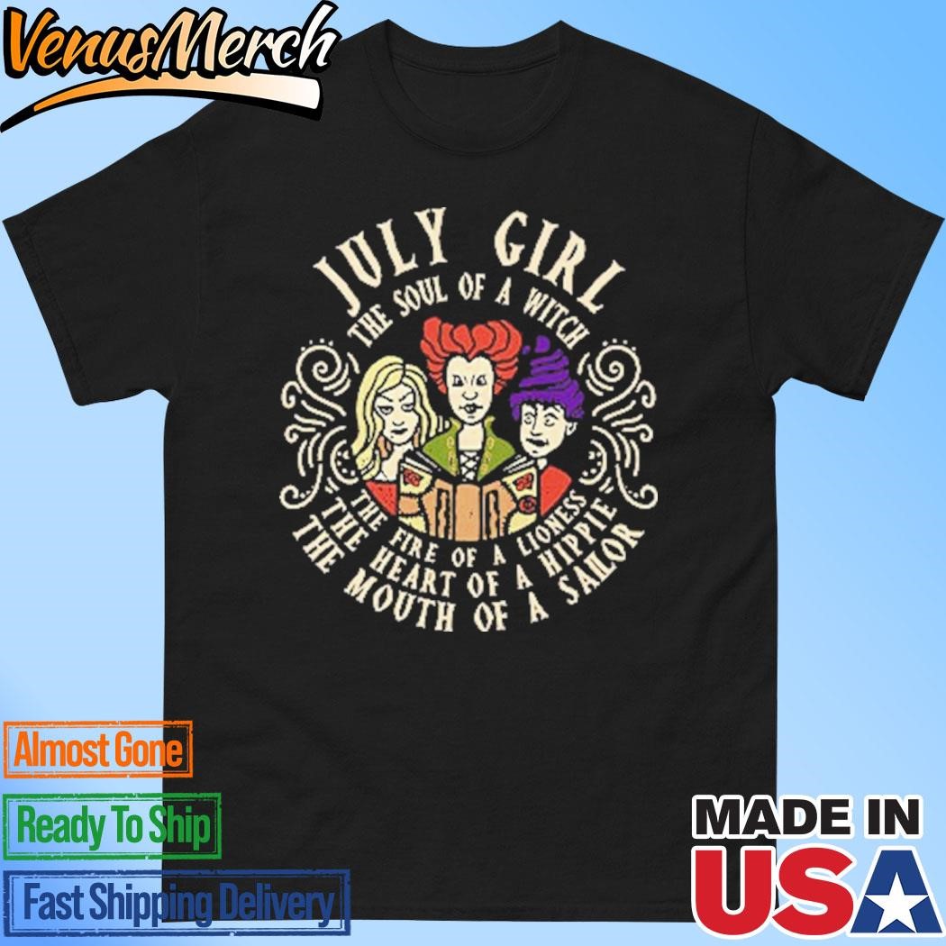 Official July Girl The Soul Of Witch Sanderson Sisters Shirt