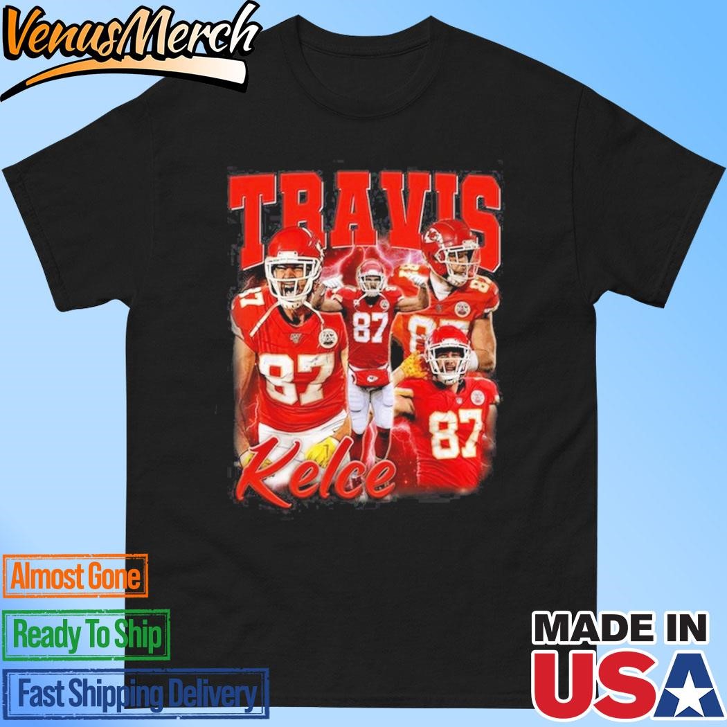 Official Kansas City Chiefs Travis Kelce Number 87 Kansas Star T-Shirt