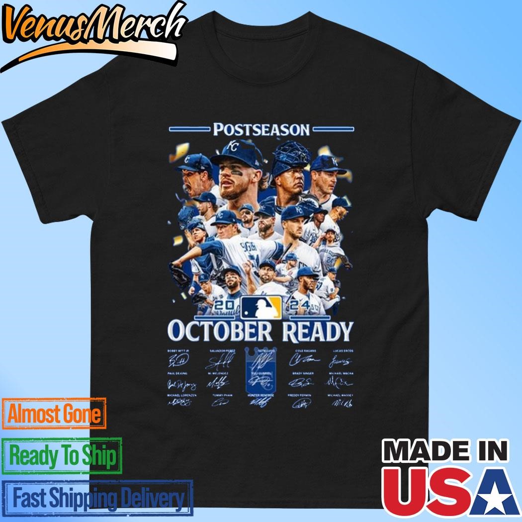 Official Kansas City Royals Postseason October Ready 2024 T-Shirt