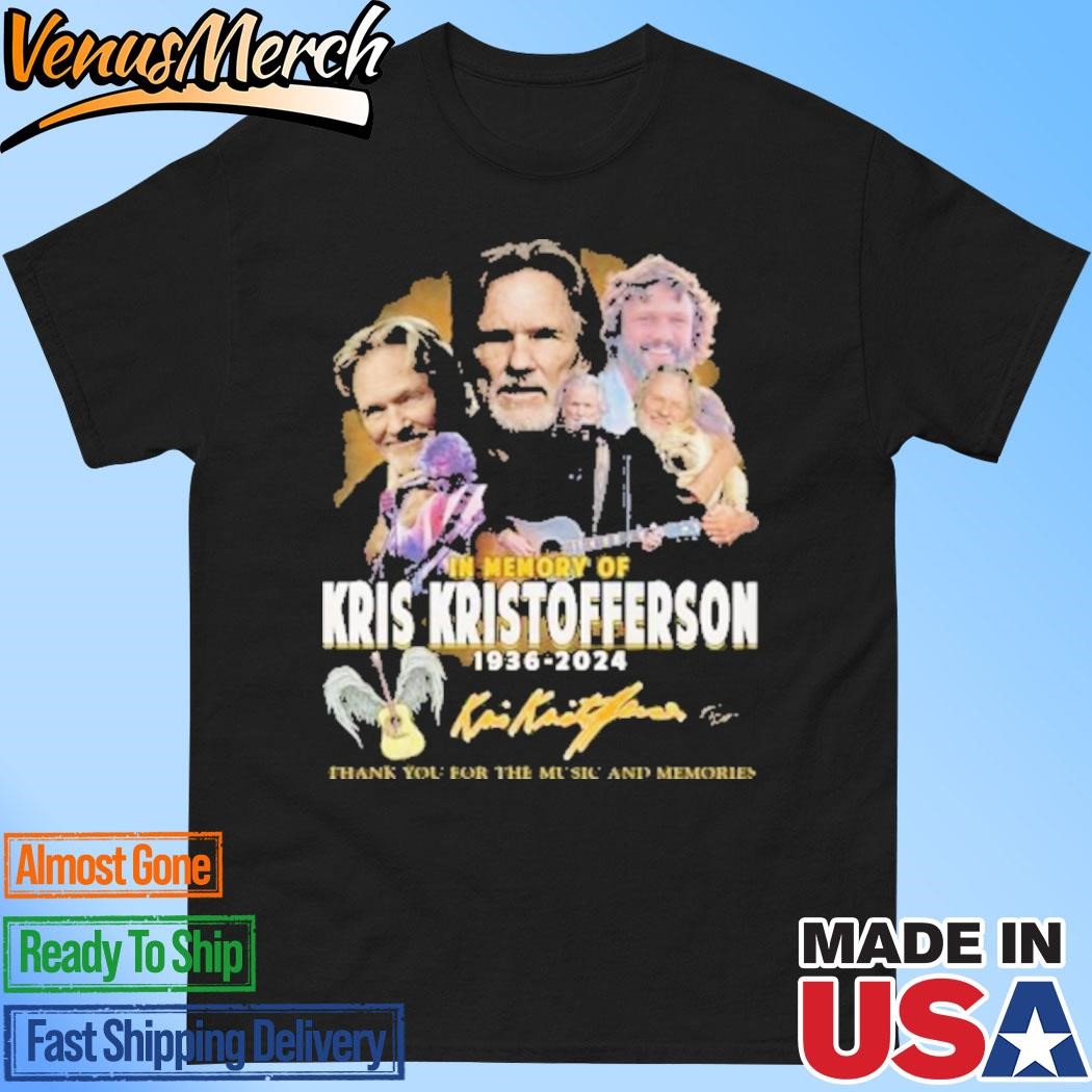 Official Kris Kristofferson In Memory Of The Legend 1936-2024 T-Shirt