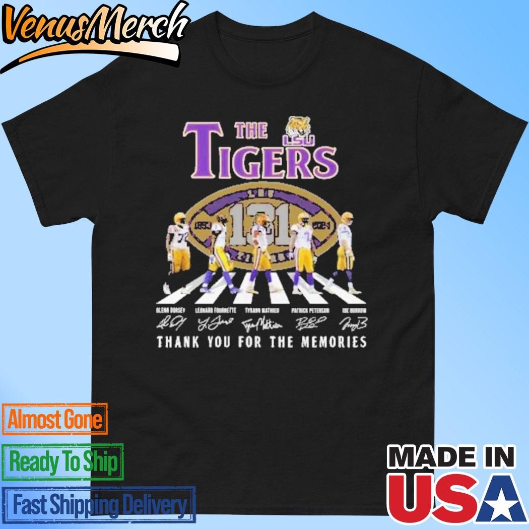 Official LSU Tigers Thank You For The Memories Of 131 Years The Tigers Legends T-Shirt