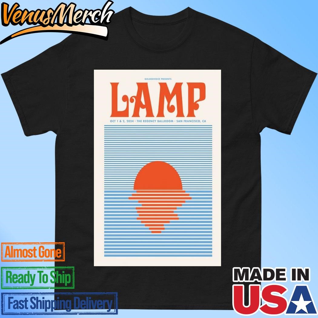 Official Lamp The Regency Ballroom, San Francisco CA Oct 1-2 2024 Tour Poster Shirt