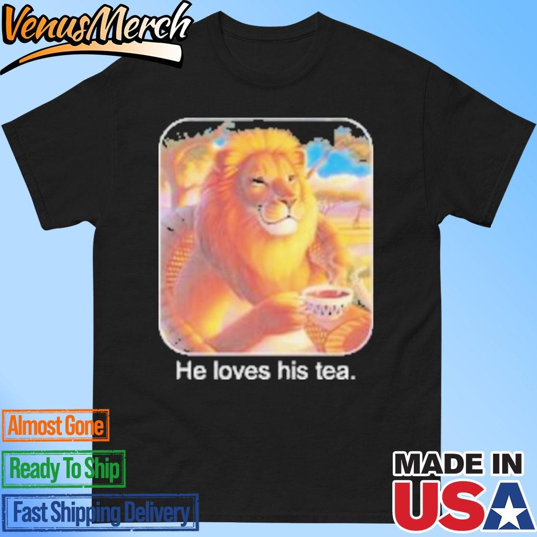 Official Lion He Loves His Tea T-Shirt