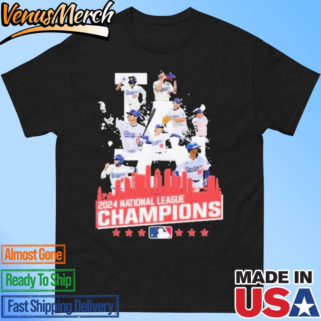 Official Los Angeles Dodgers 2024 National League Champions Best Team Portrait T-Shirt