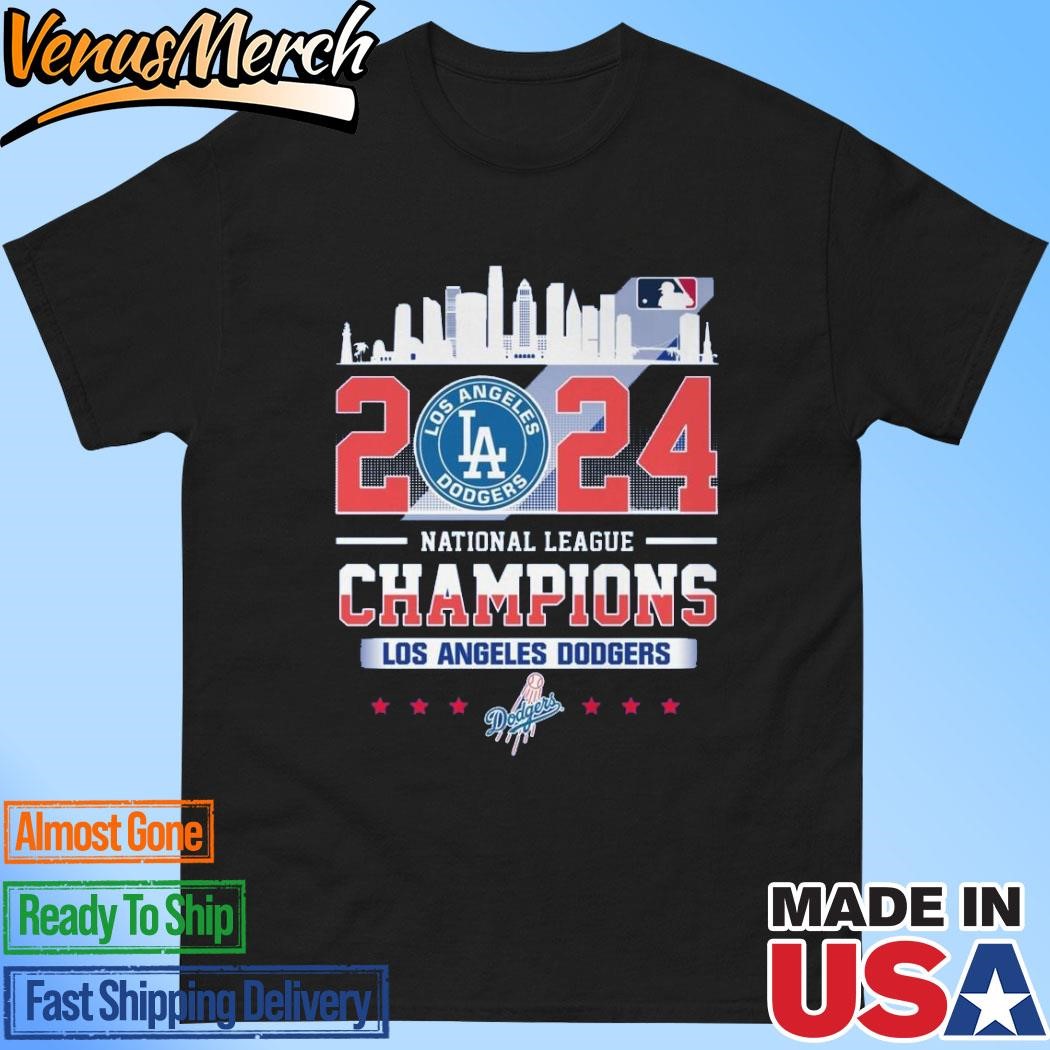 Official Los Angeles Dodgers 2024 National League Champions T-Shirt