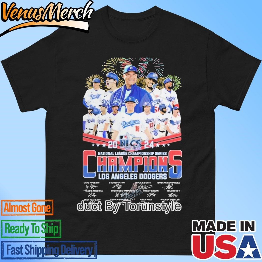 Official Los Angeles Dodgers 2024 National League Championship Series Champions T-Shirt