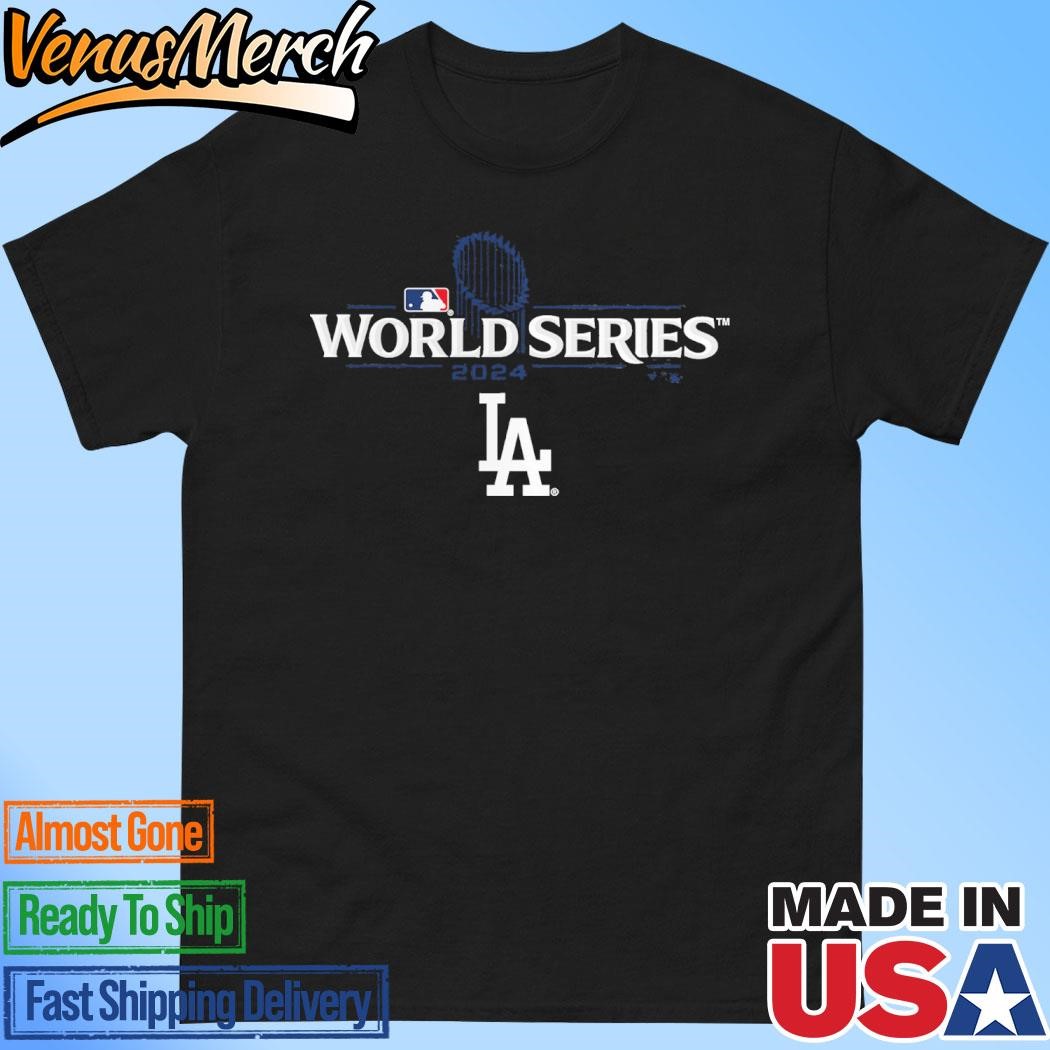 Official Los Angeles Dodgers Charcoal 2024 World Series T-Shirt