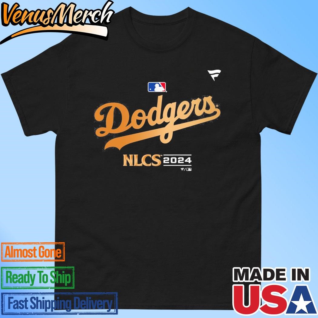 Official Los Angeles Dodgers Fanatics 2024 National League Division Champions Locker Room T-Shirt