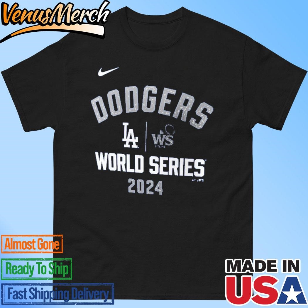 Official Los Angeles Dodgers Nike Royal 2024 World Series Arched Lockup T-Shirt