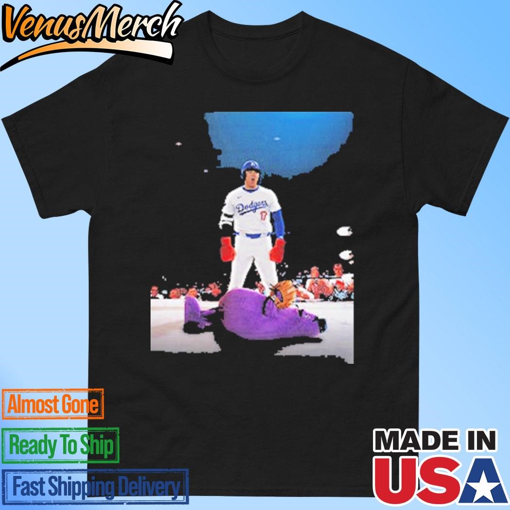 Official Los Angeles Dodgers Shohei Ohtani Down Goes Grimace Shirt