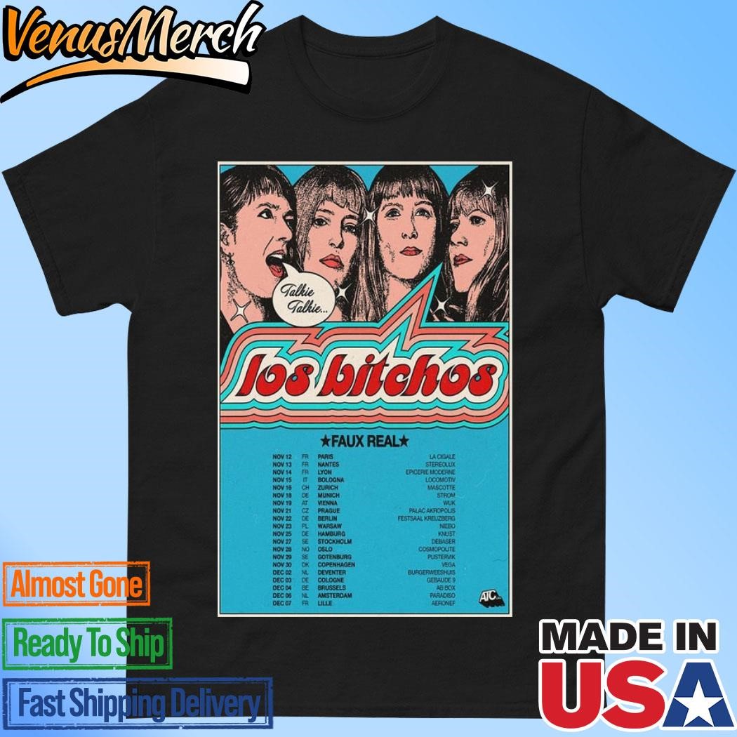 Official Los Bitchos Tour EU &UK November & December 2024 Poster Shirt