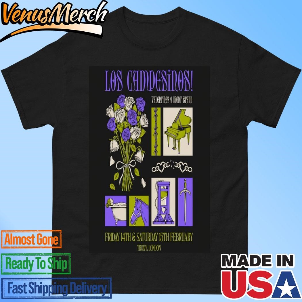 Official Los Campesinos! At Troxy On February 15 2025 In London UK Tour Poster Shirt