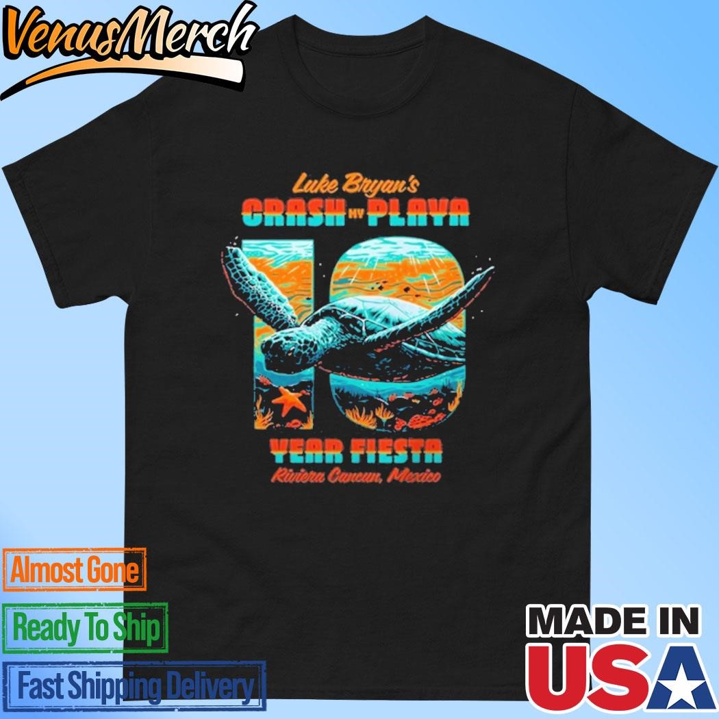 Official Luke Bryan Crash My Playa Leatherback T-Shirt