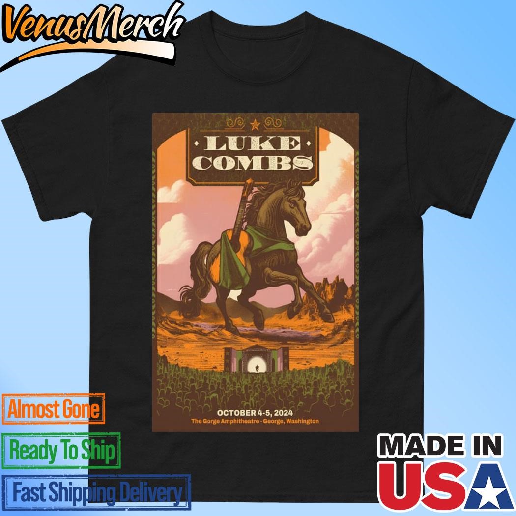 Official Luke Combs October 4-5, 2024 The Gorge Amphitheatre, Quincy Washington Poster Shirt