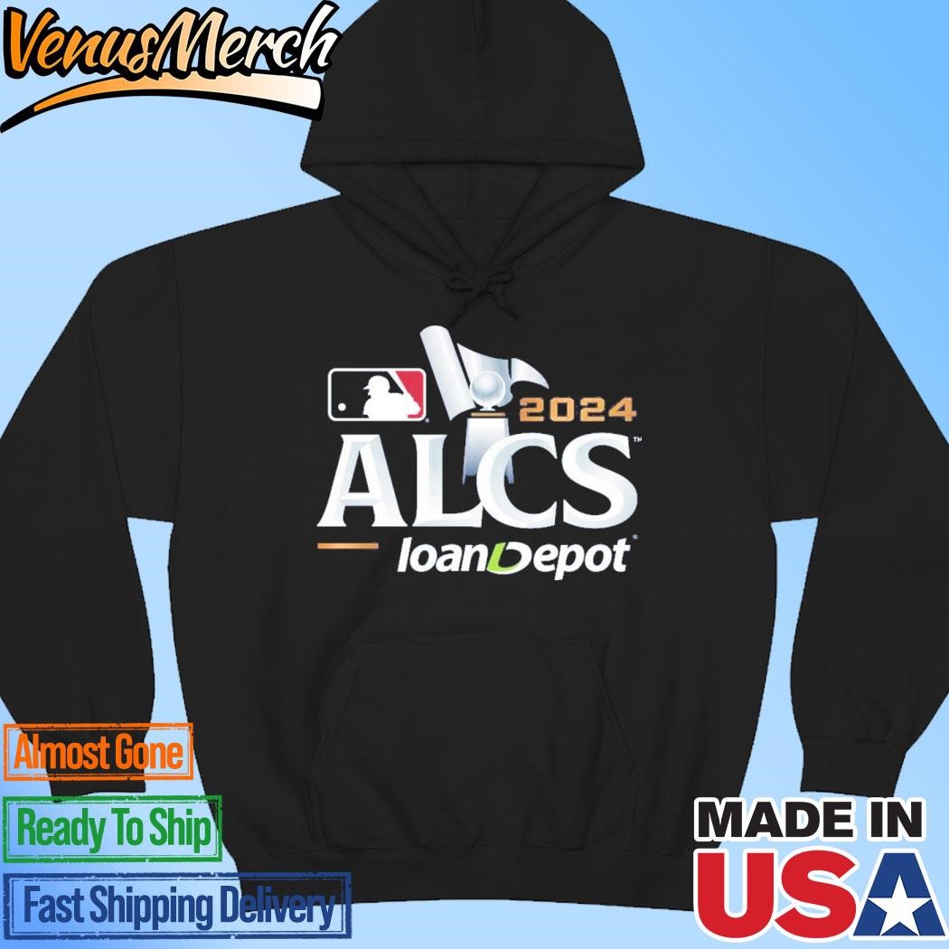 Official MLB ALCS 2024 American League Championship Series loanDepot Logo Navy Unisex Hoodie