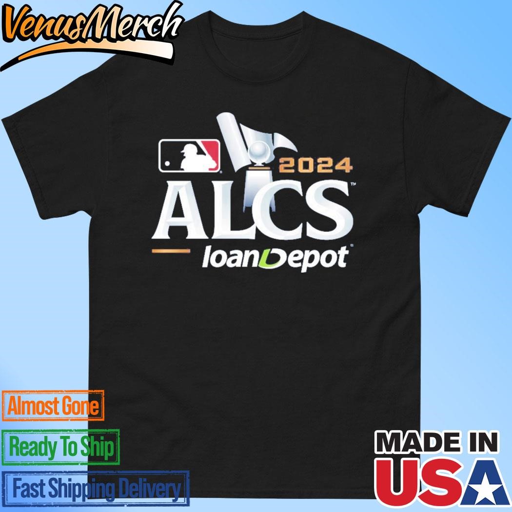 Official MLB ALCS 2024 American League Championship Series loanDepot Logo Navy Unisex T-Shirt