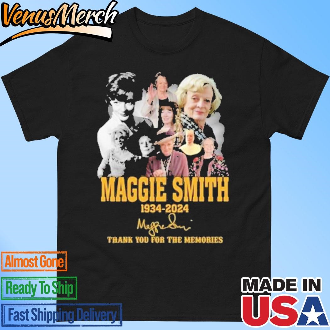 Official Maggie Smith 1934-2024 Thank You For The Memories Signature Shirt