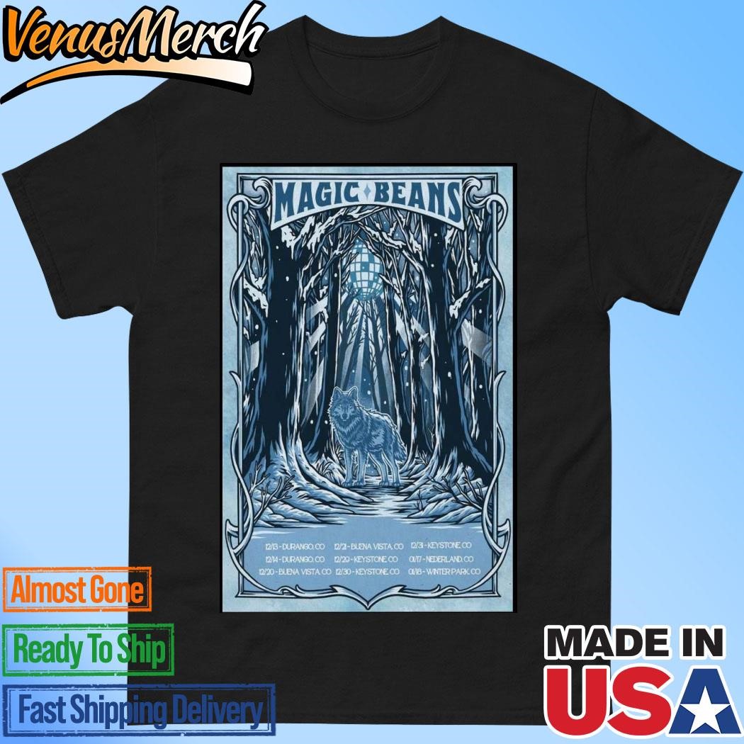 Official Magic Beans Colorado Winter Tour 2024 Poster Shirt