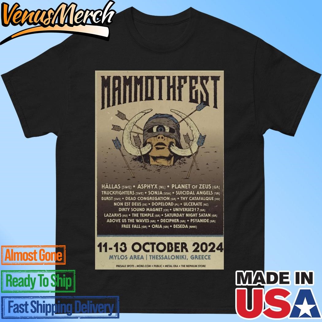 Official Mammothfest Mylos Area In Thessaloniki Greece Oct 11-13 2024 Poster Shirt