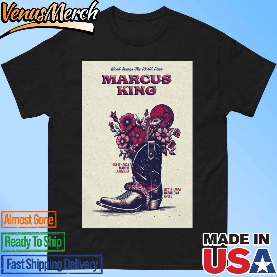 Official Marcus King Oct 17-18 2024 Spain Tour Poster Shirt