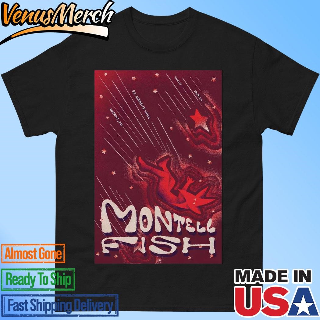 Official Montell Fish St. Andrew's Hall, Detroit MI 10.19.24 Event Poster Shirt