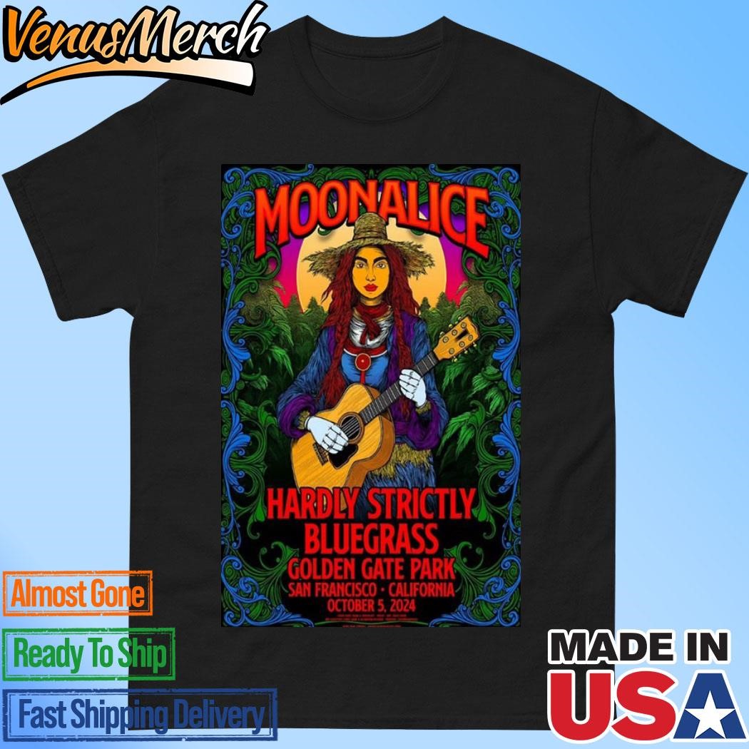 Official Moonalice Hardly Strictly Bluegrass Show Oct 5 2024 Golden Gate Park San Francisco, CA Poster Shirt