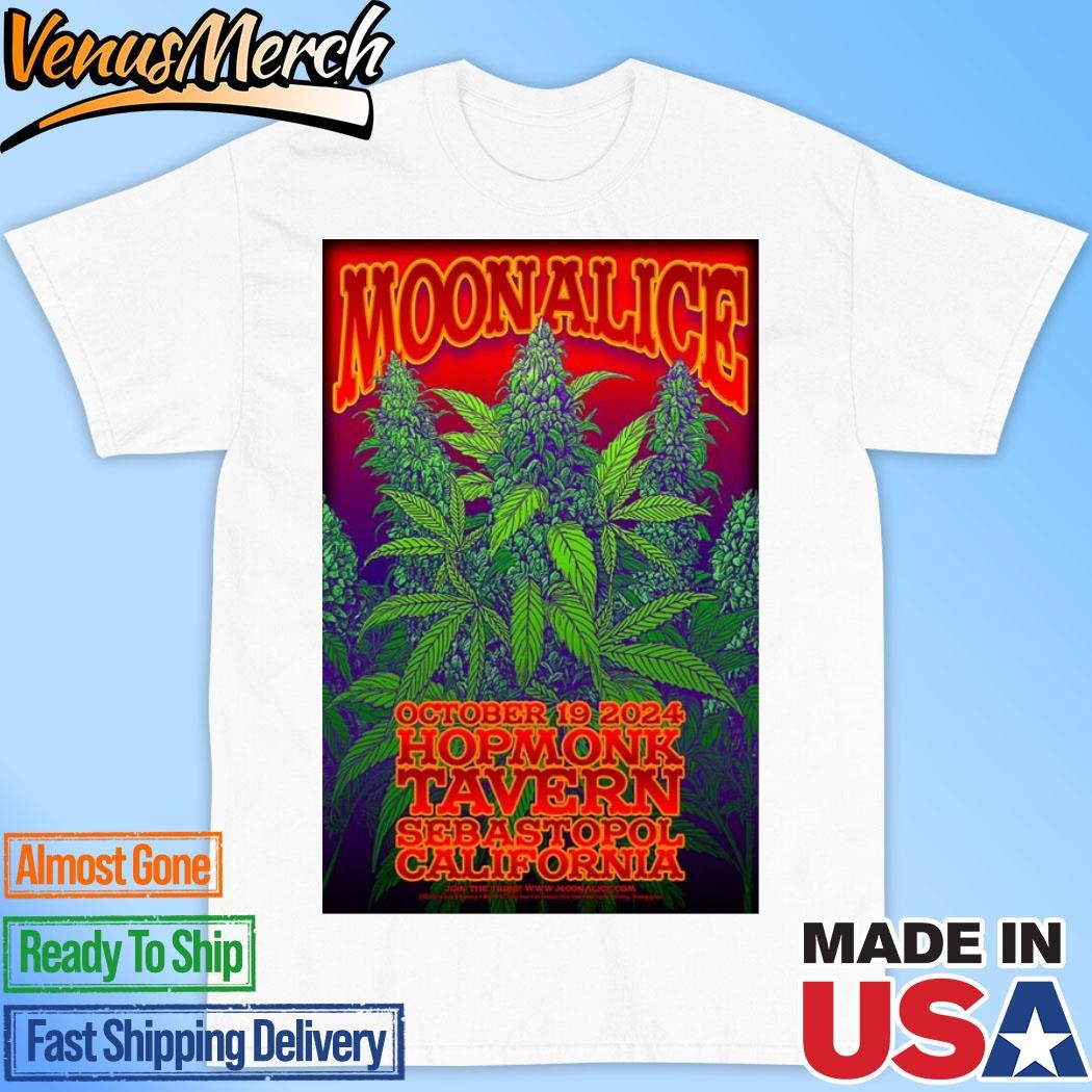 Official Moonalice October 19, 2024 HopMonk Tavern Sebastopol Sebastopol, CA Tour Poster Shirt