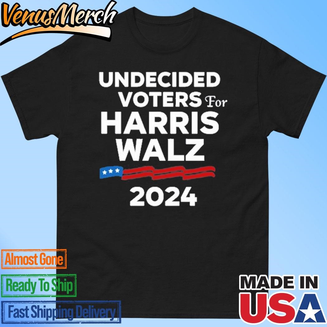 Official Mr.Chimetime Wearing Undecided Voters For Harris Walz 2024 Shirt