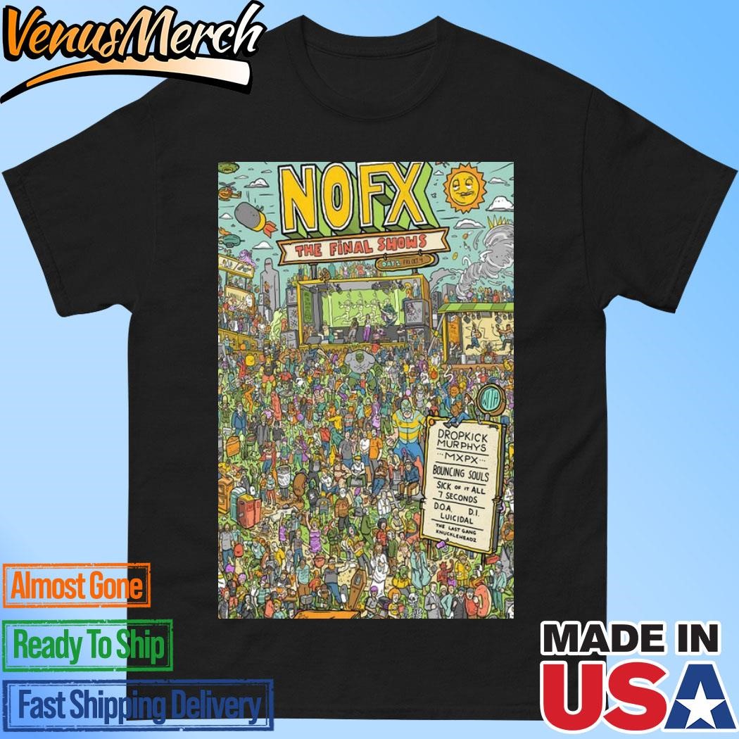 Official NOFX The Final Shows OCT 4th 2024 Event Poster Shirt