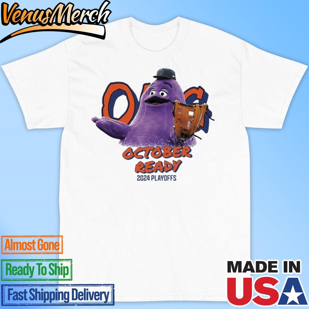 Official NY Mets Grimace October Ready 2024 Playoffs Shirt