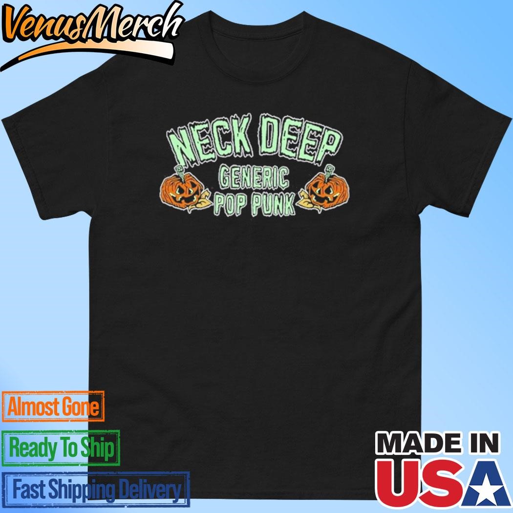 Official Neck Deep Generic Pop Punk Pumpkin Shirt