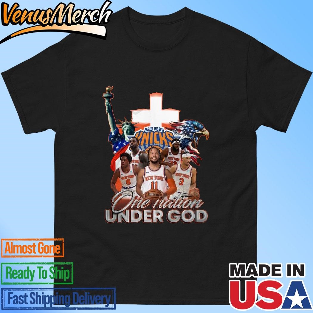 Official New York Knicks One Nation Under God Unisex T-Shirt