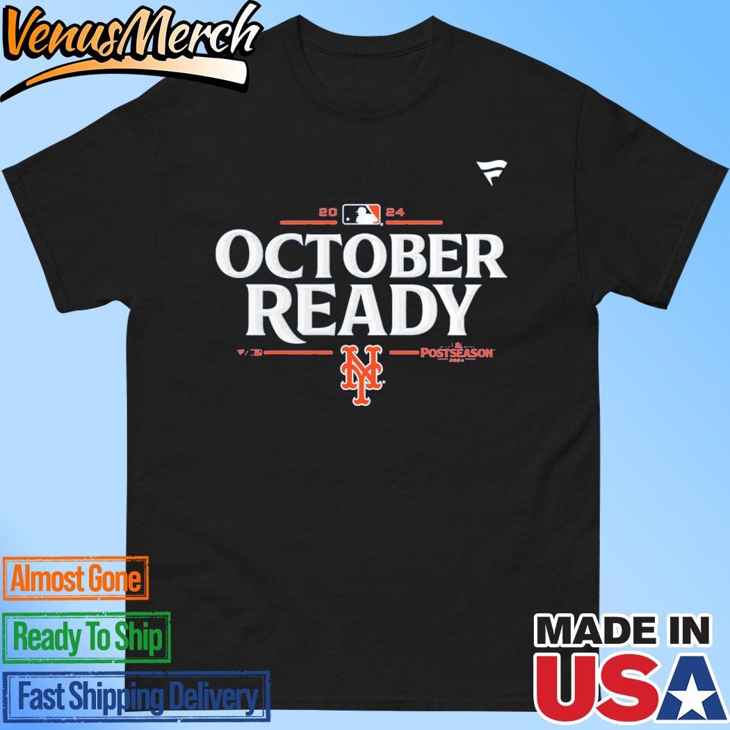 Official New York Mets 2024 MLB Postseason Locker Room T-Shirt