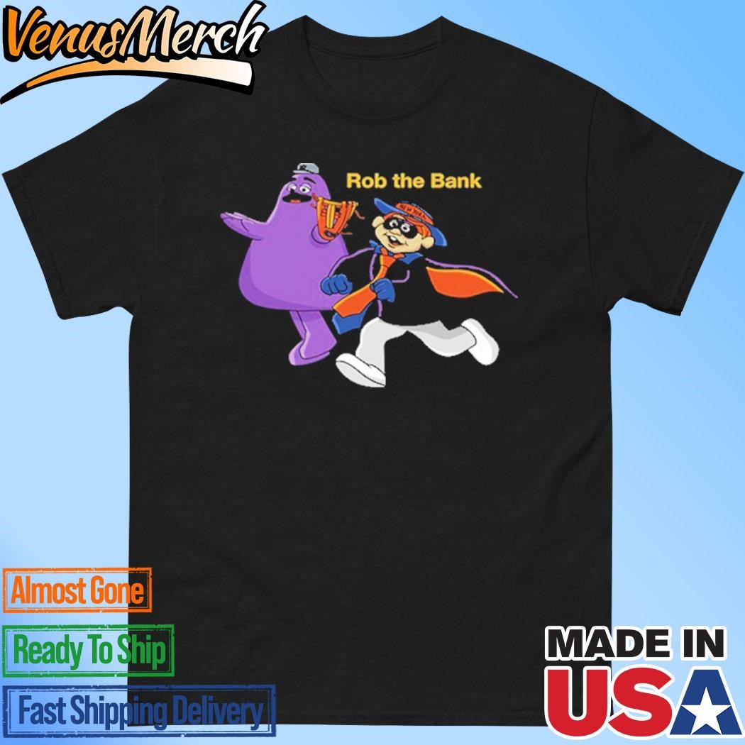 Official New York Mets Grimace Monster Rob The Bank Alternate Shirt