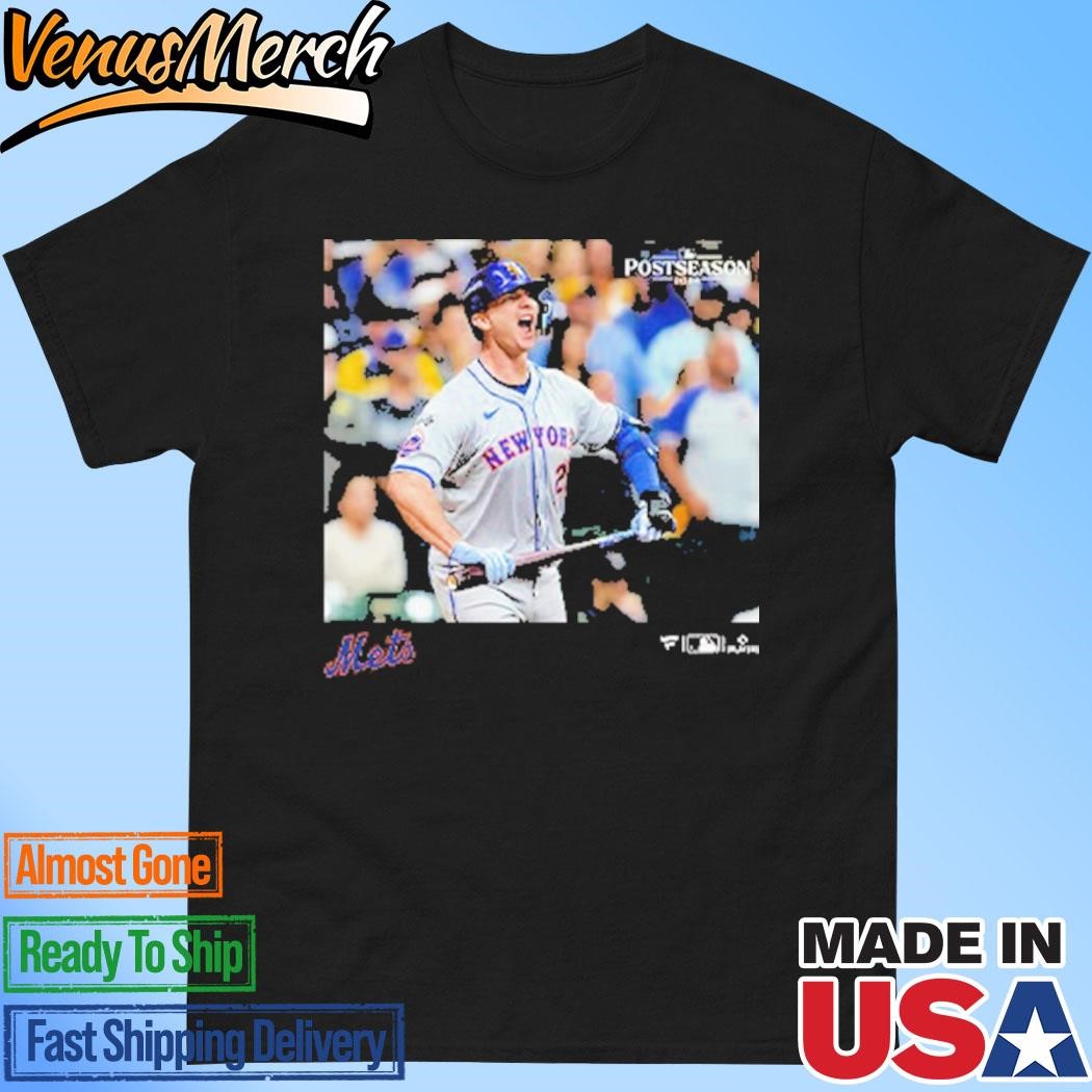 Official New York Mets Pete Alonso Black 2024 MLB Postseason Moments Shirt