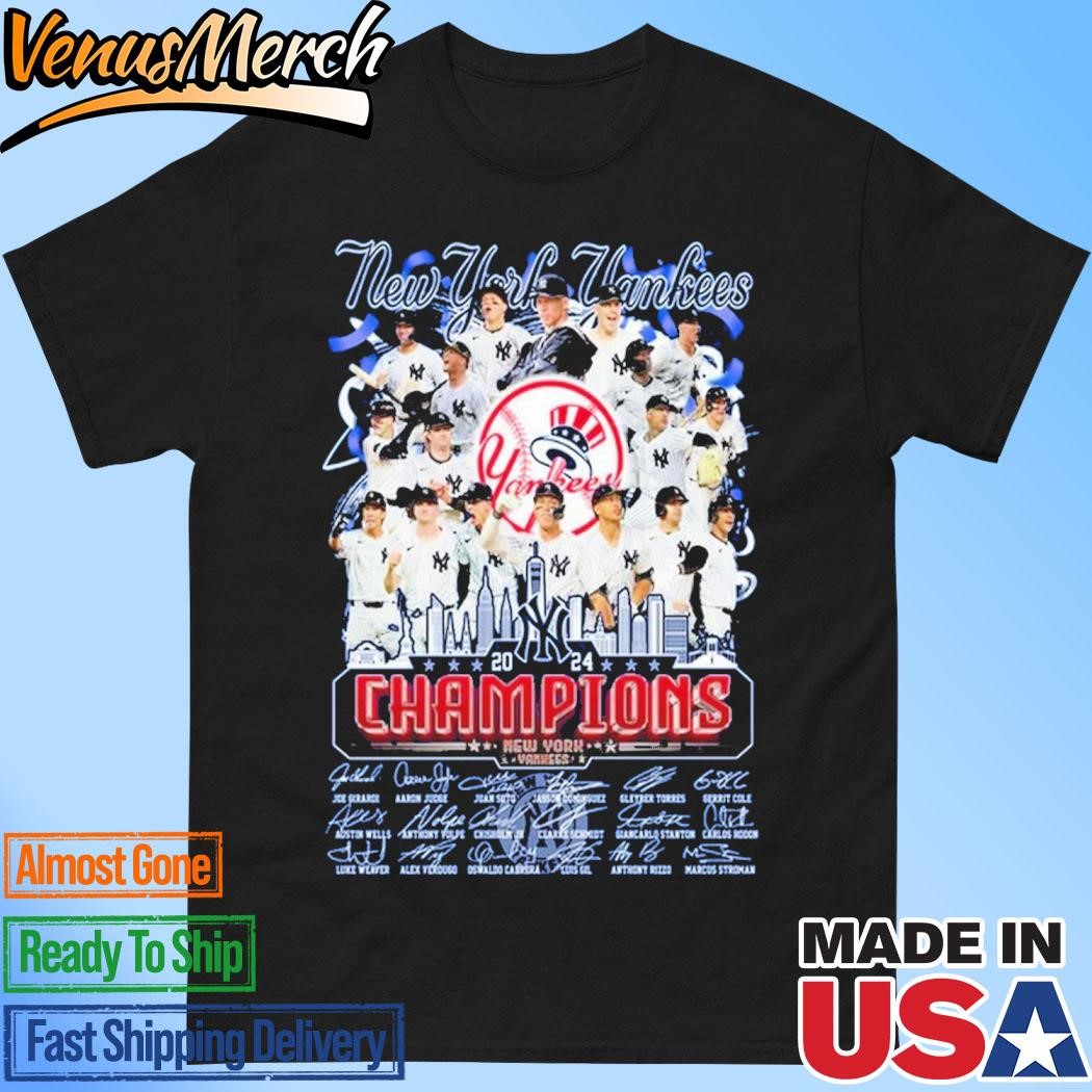 Official New York Yankees 2024 Champions MLB T-Shirt