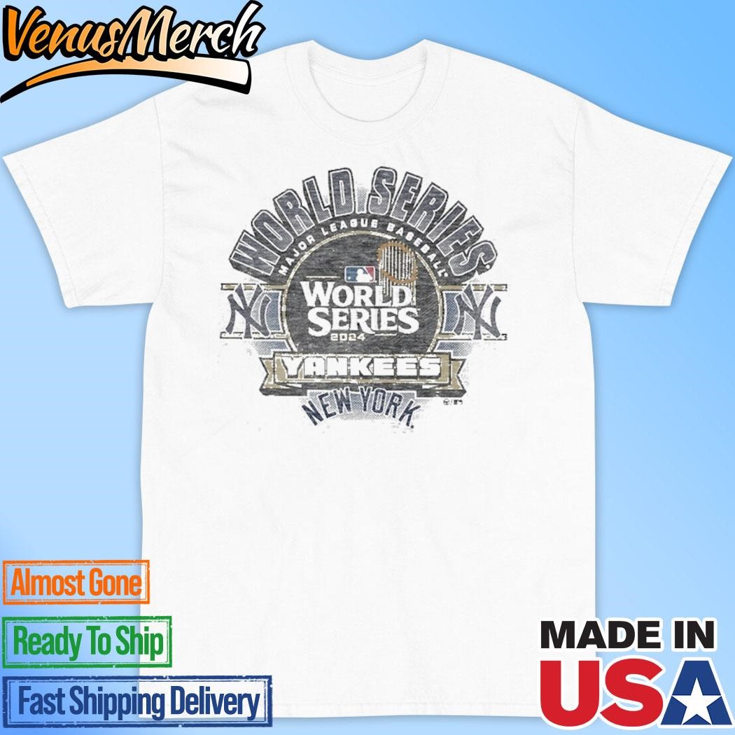 Official New York Yankees '47 Gray 2024 World Series Franklin T-Shirt