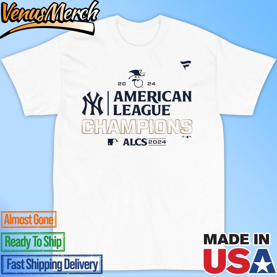 Official New York Yankees Fanatics 2024 American League Champions Locker Room T-Shirt