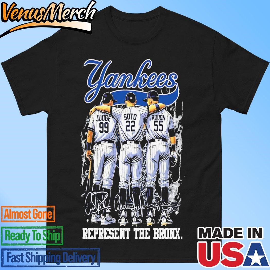 Official New York Yankees Represent The Bronx T-Shirt